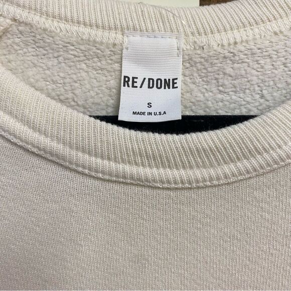 Re/Done Peanuts raglan sweatshirt classic crew neck soft top $228 Sz S - Picture 7 of 9